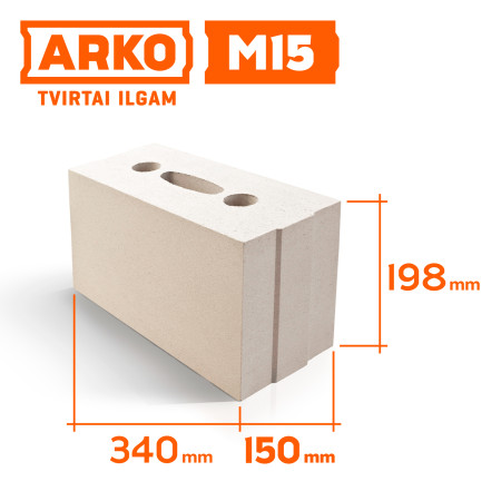 ARKO M15 silikatiniai blokeliai 150x198x340 mm
