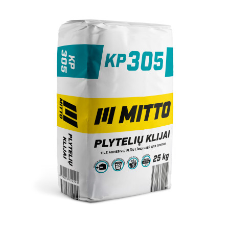 Plytelių klijai MITTO KP305, 25 kg