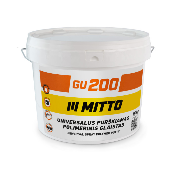 Purškiamas polimerinis glaistas MITTO GU200, 16kg