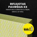 Ekstruzinis polistireninis putplastis Finnfoam FI-300 XX, lygiais kraštais, rifliuotas
