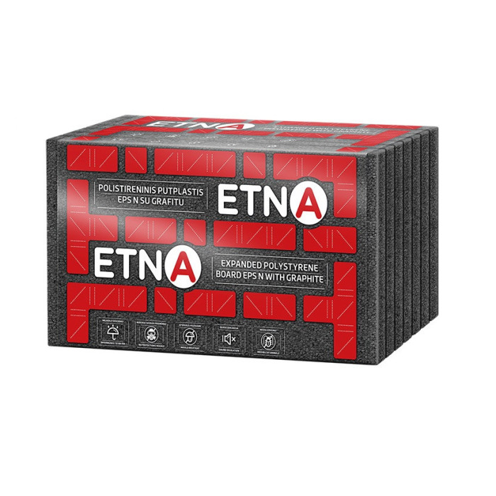 Polistireninis putplastis ETNA, EPS 100 N su grafitu Polistireninis putplastis ETNA, EPS 100 N su grafitu