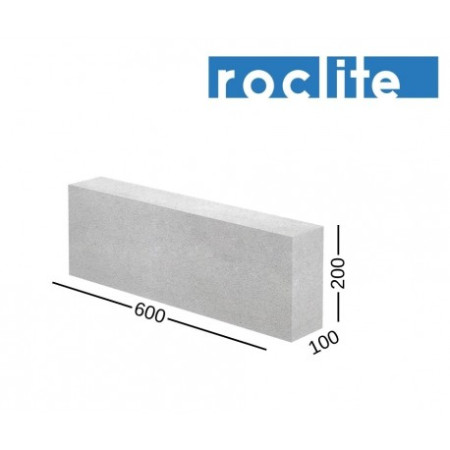 Roclite 100 akyto betono blokeliai 100x200x600