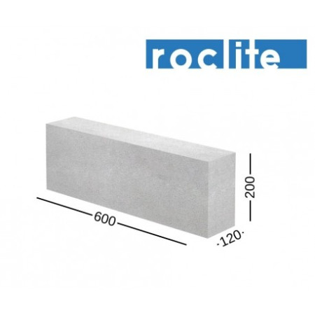Roclite 120 akyto betono blokeliai 120x200x600