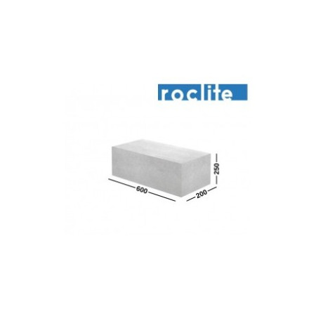 Roclite 200 akyto betono blokeliai 200x250x600