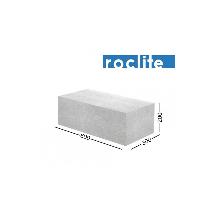 Roclite 300 akyto betono blokeliai 300x200x600