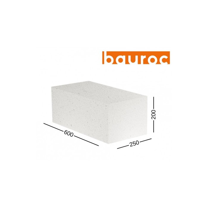 Bauroc universal 250 akyto betono blokeliai 250x200x600