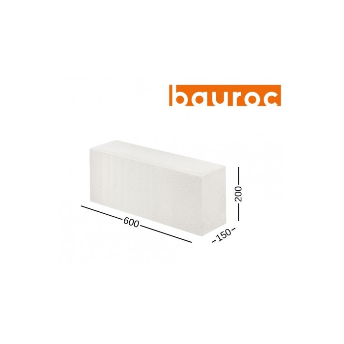 Bauroc ecolight 150 akyto betono blokeliai 150x200x600