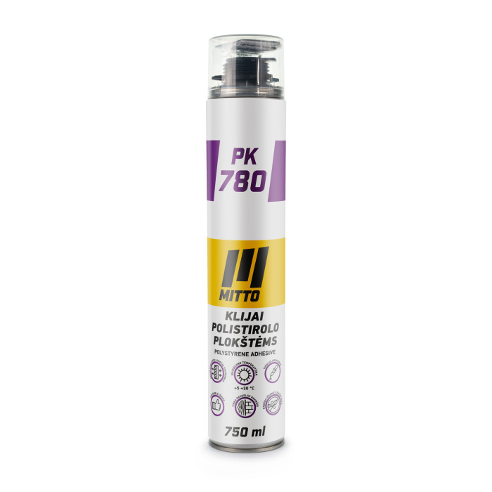 Klijai polistirolo plokštėms MITTO PK 780, 750 ml