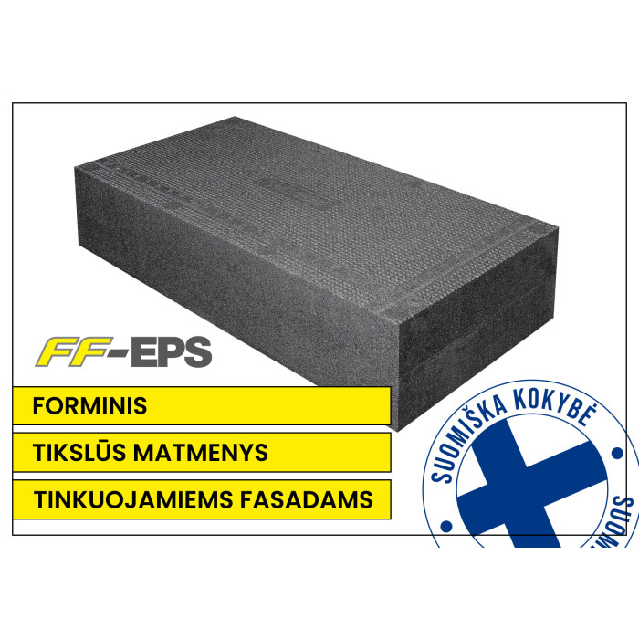Polistireninio putplasčio plokštė FF-EPS 70