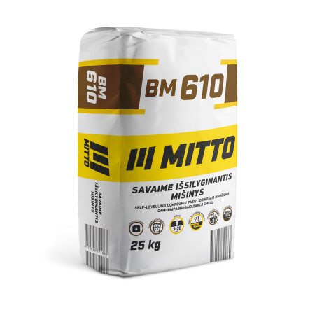 Savaime išsilyginantis mišinys MITTO BM610, 25kg